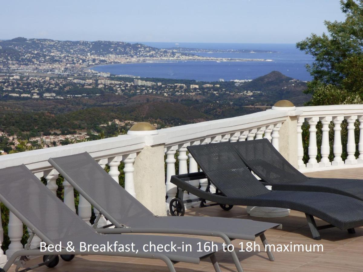 Chambres D'Hotes Vue Mer L'Esterel Panoramique Saint-Jean-de-l'Esterel 외부 사진